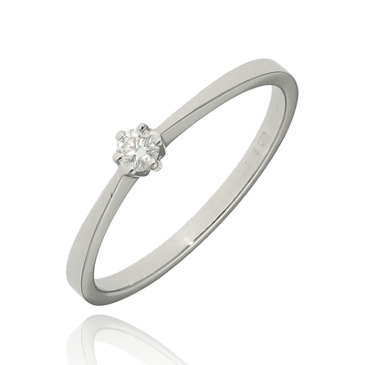 Fehér arany gyűrű 53-as méret (B47219)